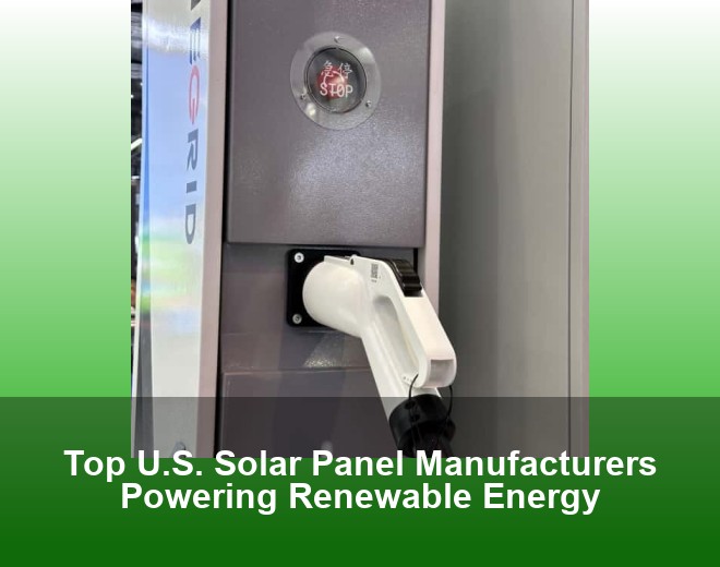 Top U.S. Solar Panel Manufacturers Powering Renewable Energy